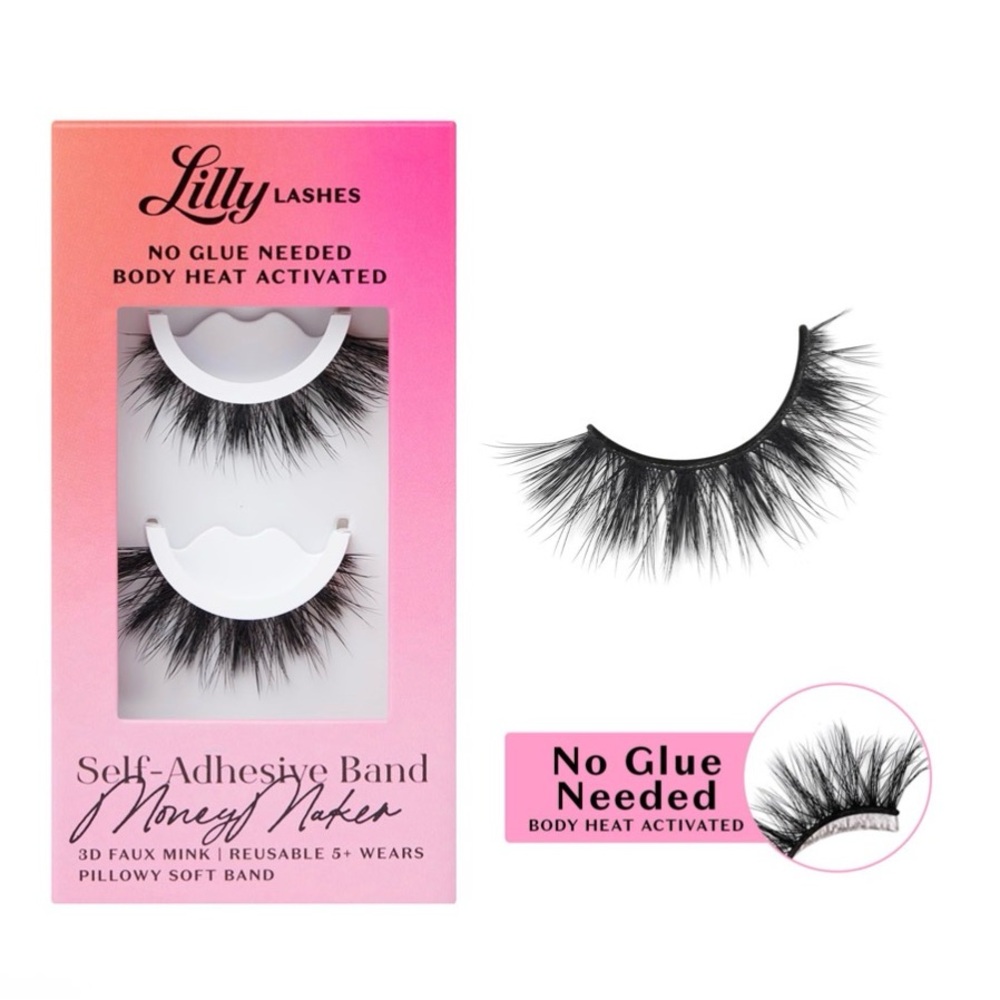 Lilly Lashes Honey Maker Self-Adhesive Faux Mink Lashes - Black